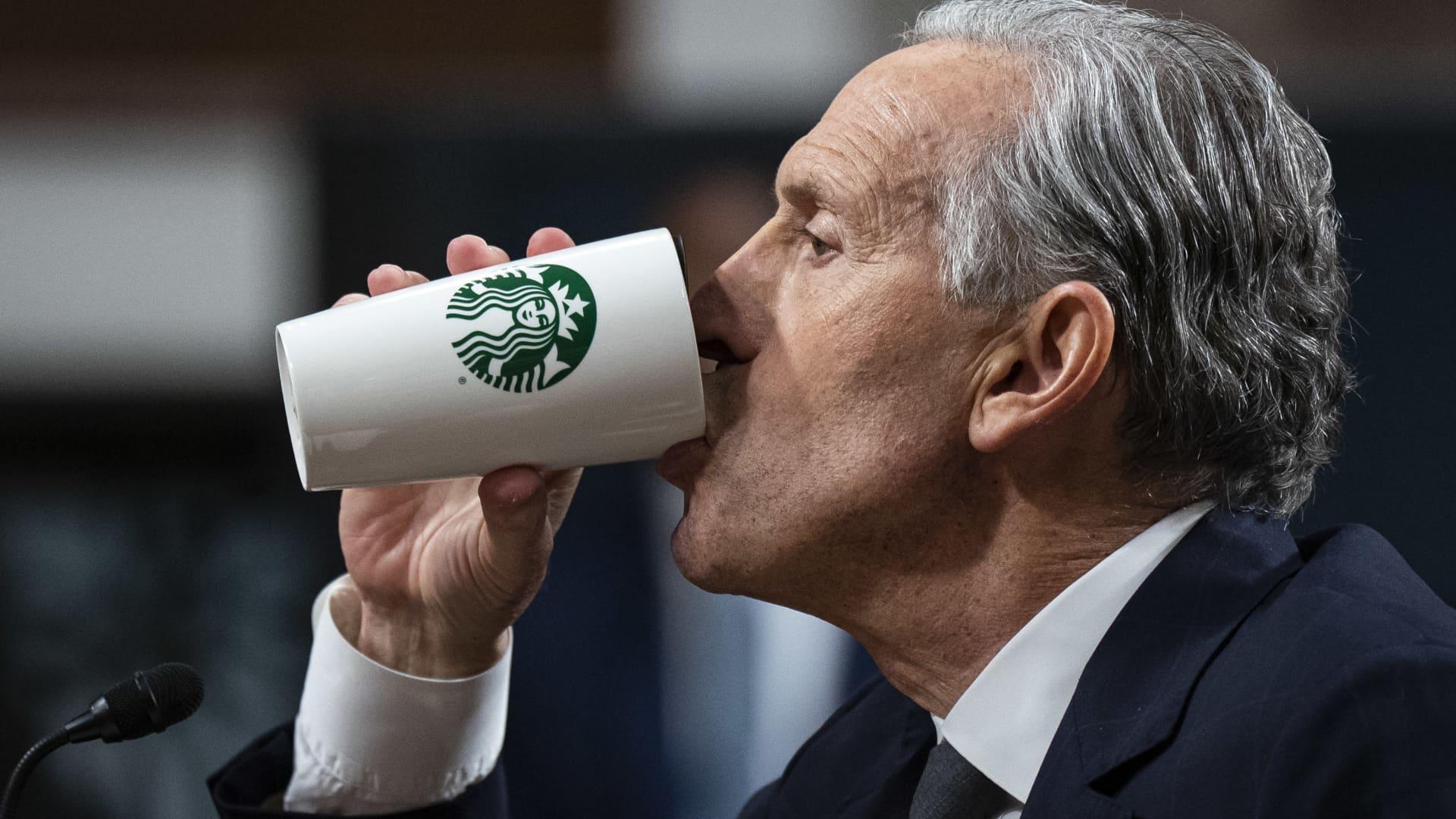 Ex-CEO Howard Schultz says Starbucks needs to revamp its stores after big earnings miss